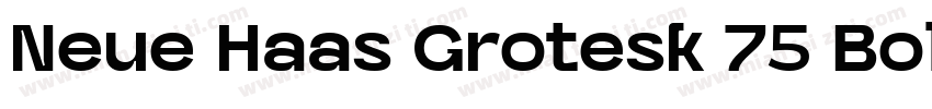 Neue Haas Grotesk 75 Bold字体转换